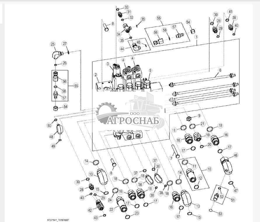 Клапан сервоуправления захватом (двухфункциональный) 